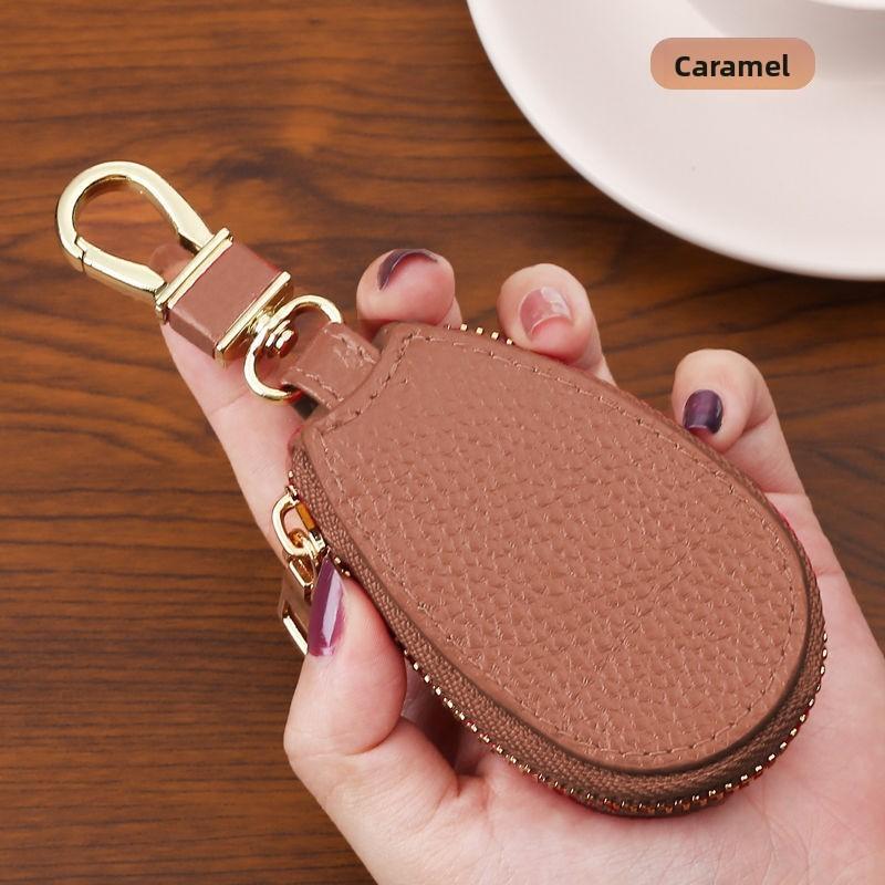 Key Case For Men And Women Pu Leather With Expandable Storage For Daily Use