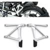 Motorcycle Foot Pegs R1250GS R1200GS Rear Passenger Footpegs Kit Footrests Foot Rest Bracket/Fit for BMW R1250 R1200 GS LC Adventure 2013-2023(Black)