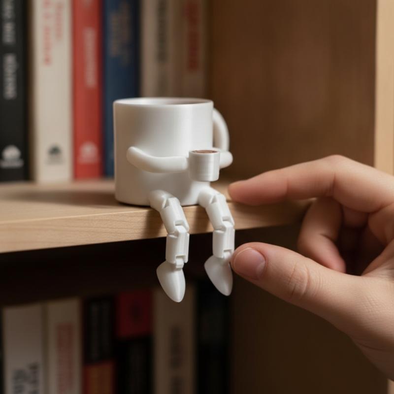 Articulated Coffee Figures Cute Coffee Cup Coffee Bean Desk Decor Fidget Toys For Coffee Lovers Home Office Ornaments