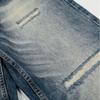 Unisex Distressed Washed Denim Jeans Loose Fit Straight Leg Wide Tube Pants Men Women Youth Casual Streetwear