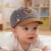 Hat Spring Summer Sunshade Cap Toddler Cartoon Little Bear Duckbill Cap Thin Lovely for Outdoor Soft Brim Baseball Cap for 0-1Y