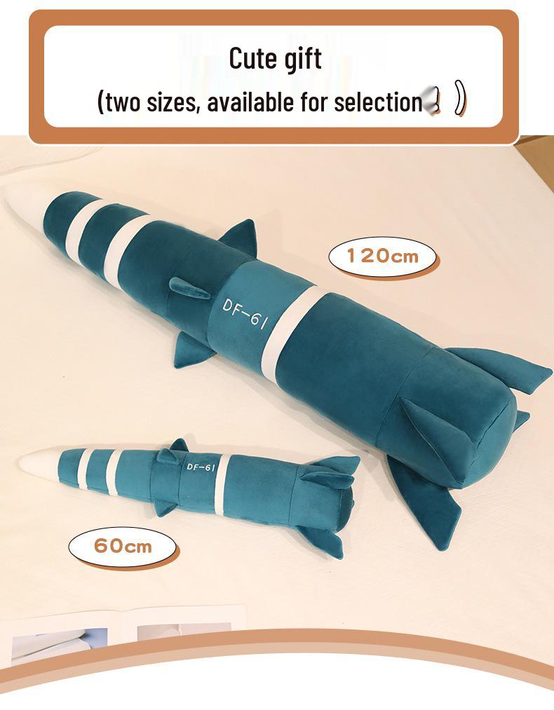 Dongfeng DF-5C Missile Plush Toy - Dormitory Pillow & Children's Birthday Gift