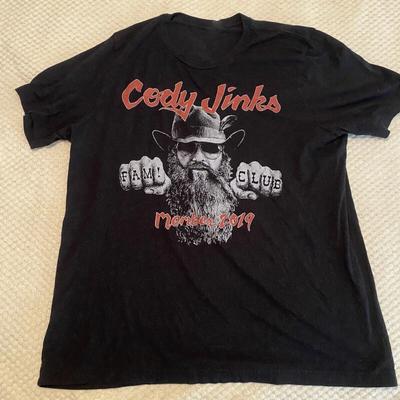 VTG Cody Jinks 2019 Tour Kurzarm Baumwolle Schwarz S-5XL T-Shirt US075