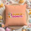 Food Dunkin' Donuts Cushion Cover Plush Fabric Soft Double-Sided Printed Sofa Pillow Case Colorfast Home Decor Gift