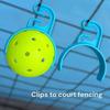 Adjustable Tennis Ball Holder And Fence With Stable Base And Easy Storage Pickleballs Ball Holder Net Clamps Accessory