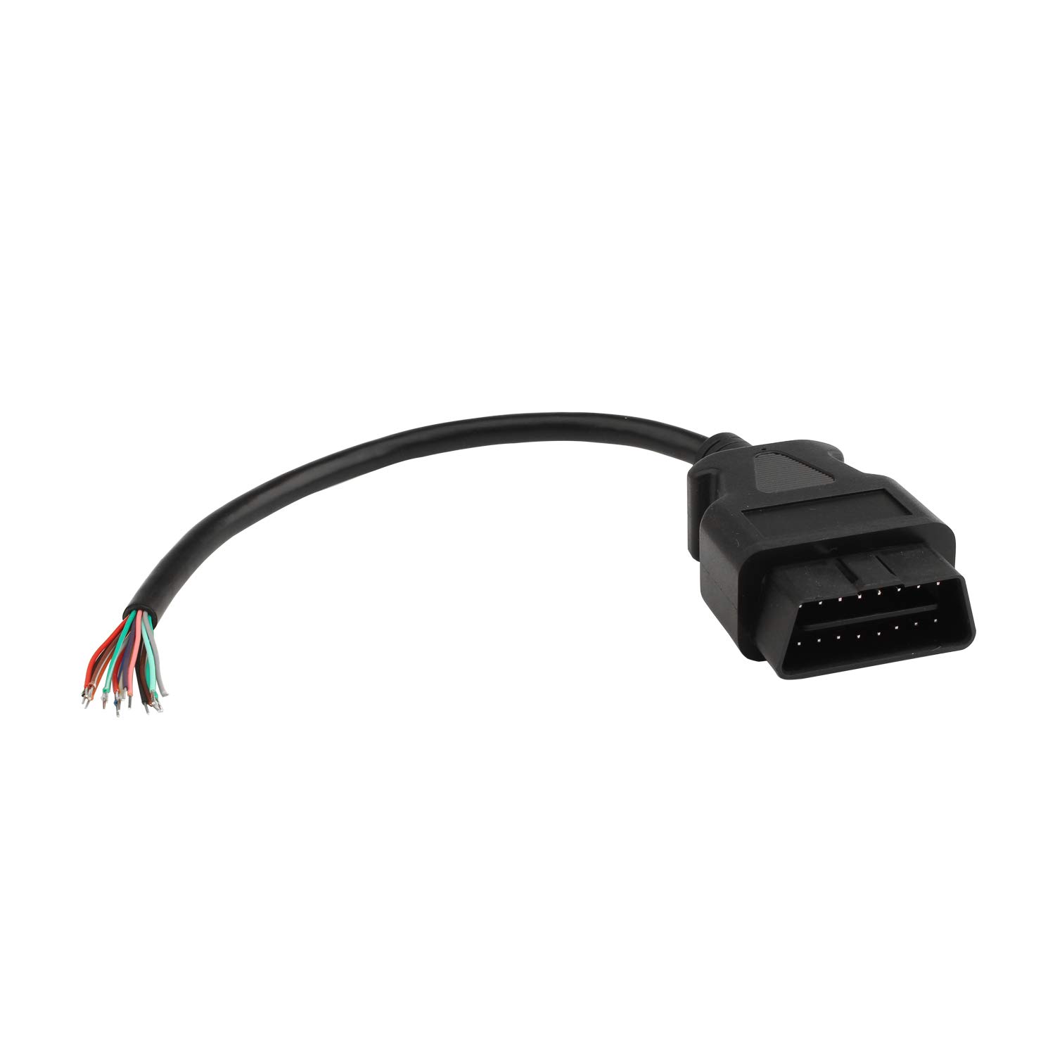 FUSD OBD-II 16-контактный кабель с открытыми концами, OBD2 штекерный 16-контактный круглый удлинительный диагностический кабель 30 см 11cm x 14cm x 2.5cm