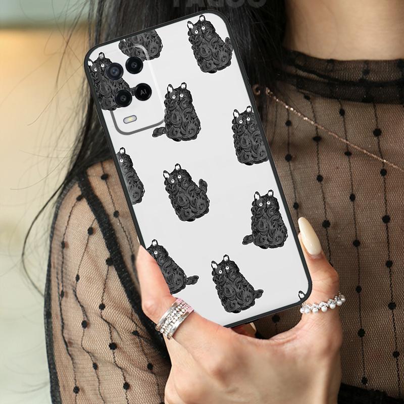 

Minimalist Cats Case For Oppo A78 A98 A18 A38 A58 A60 A80 A40 A96 A76 A16 A94 A74 A54 A15 A17 A57 A77 A5 Pro OPPO A77 5G