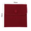 1pcs Jewellery Pouch Packaging Bag Soft Velvet Snap Button Gifts Packing Bag For Storing Rings Bracelets Necklace Accessories