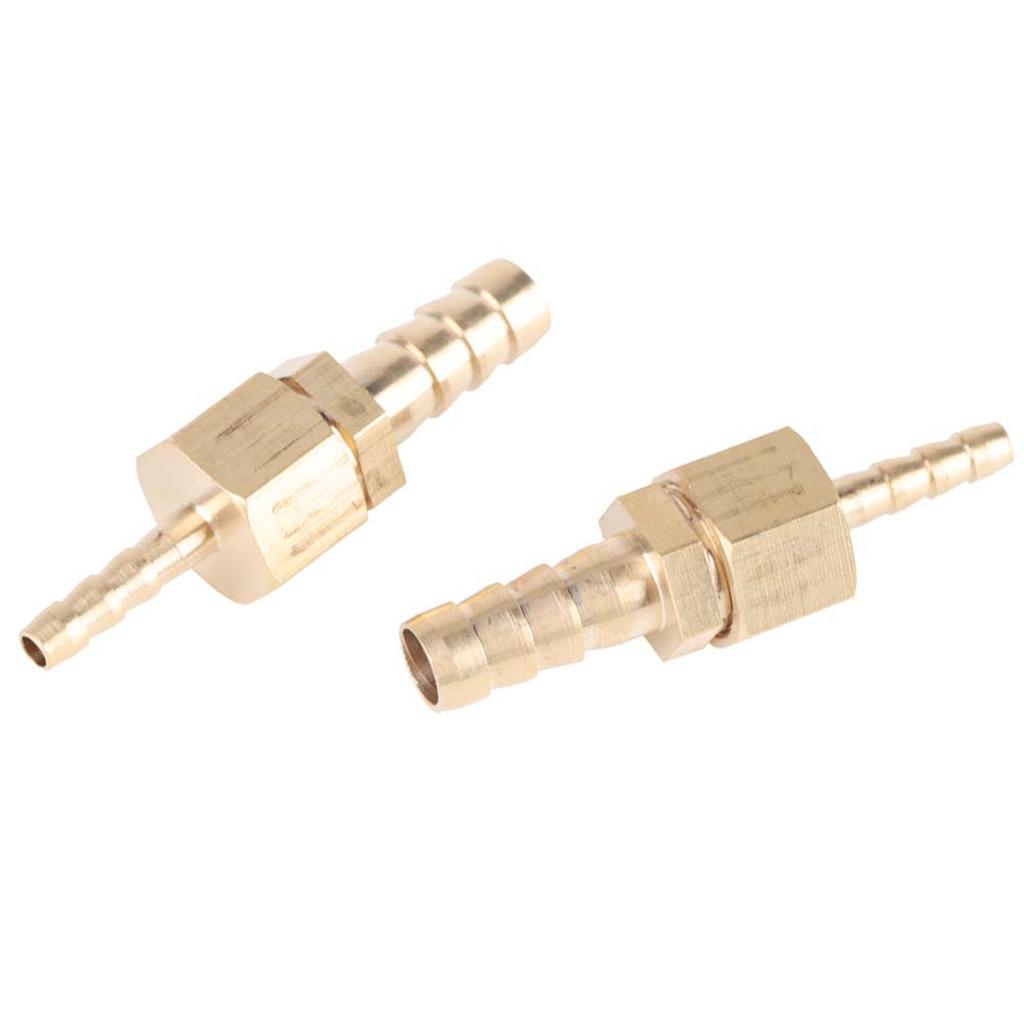 2pcs 4 8mm Brass Fitting Hose Barb Tail Reducer Reducing Plug Connector