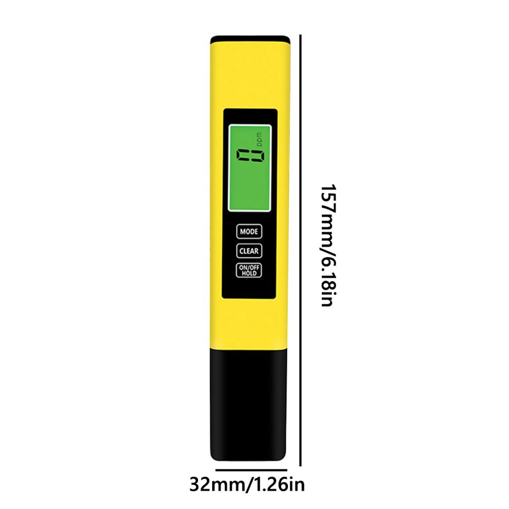 4 In 1 Digital Water Tester Temperature TDS PH Meter High Accuracy EC Meter Durable TEMP PPM PH Meter with Backlit LCD Screen