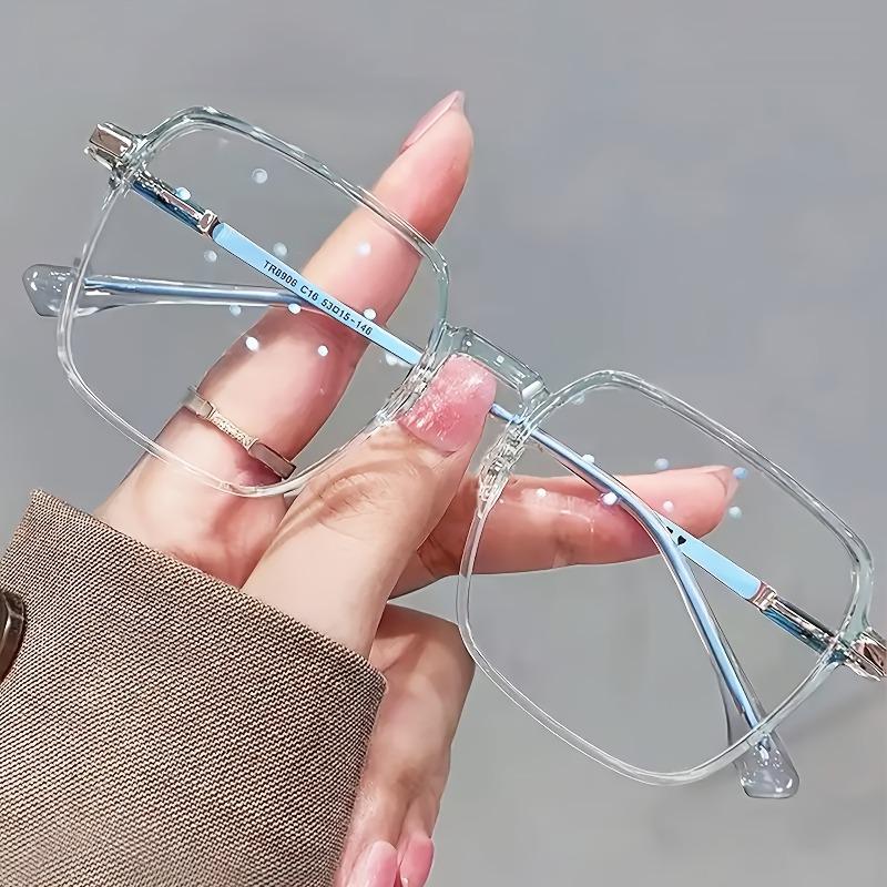 3PCS Large Square Reading Glasses Metal Frame Casual Reading Glasses Computer Readers Male and Female+1.0 To+4.0