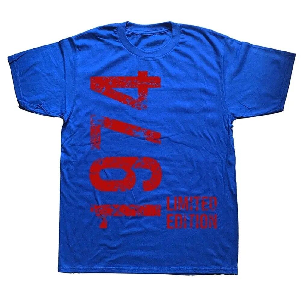 Unisex Dame Bursdag Jubileum T-skjorter 1974 50. 50 År Gammel Limited Edition Vintage Bomulls T-skjorte Gave Kortermet T-skjorte Topper