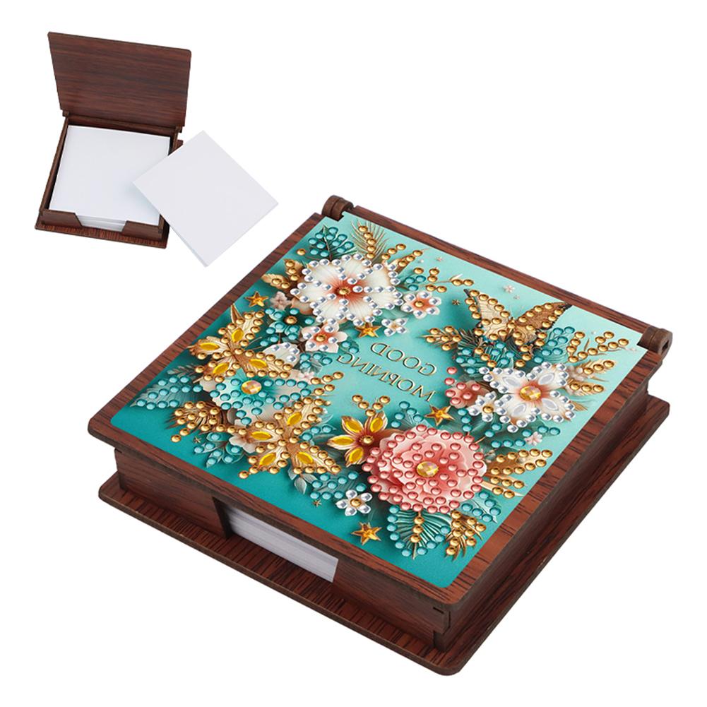 Holz 5D Diamant Malerei Set Notizbox Diamant Kunst Notizblock Box für Heim Büro Schulbedarf Weihnachtsgeschenke