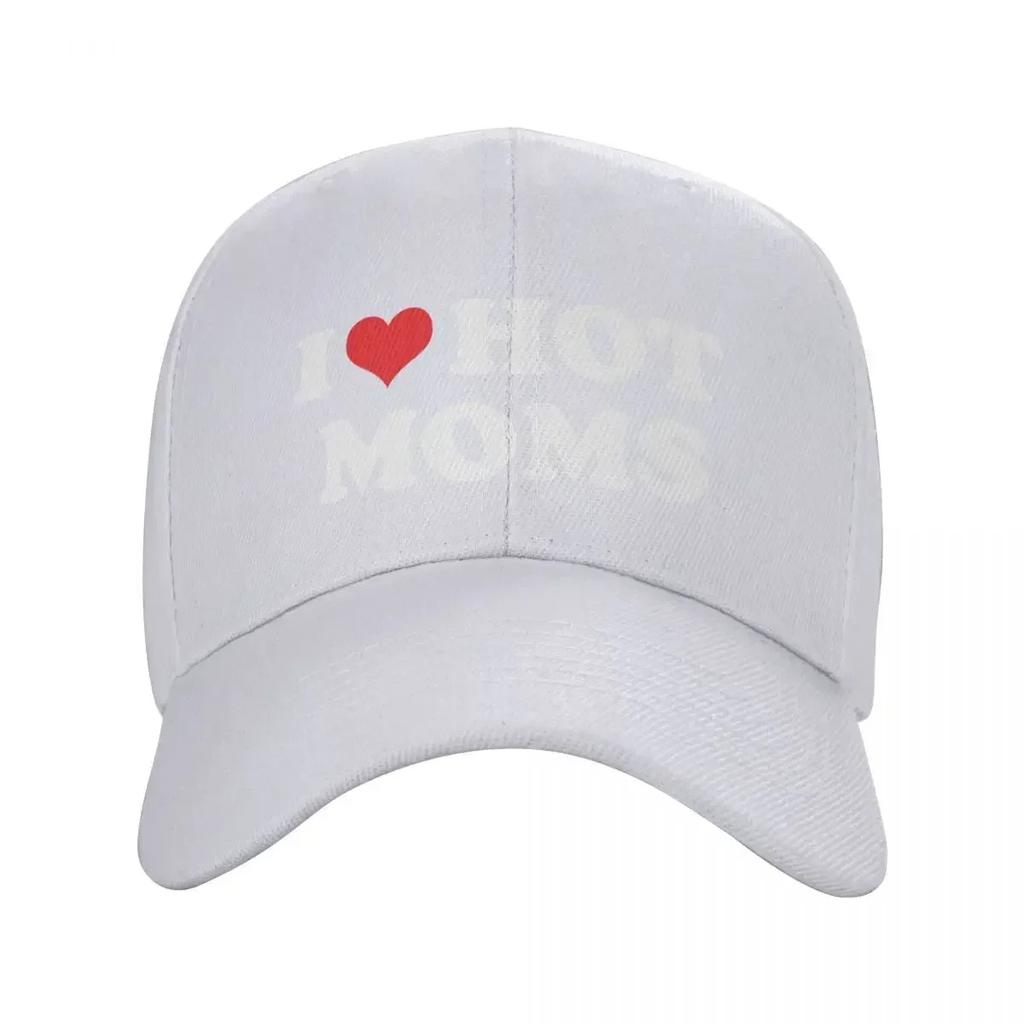 Klassisk Jag Älskar Heta Mammor Baseballkeps Herr Dam Personlig Justerbar Vuxen Pappa Hatt Sommar Snapback Kepsar Truckerkepsar