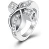 Diamond Cross Urn Ring for Ashes For Women Man, Cremation Urn Ring Finger Ring Hold Loved Ones Ashes