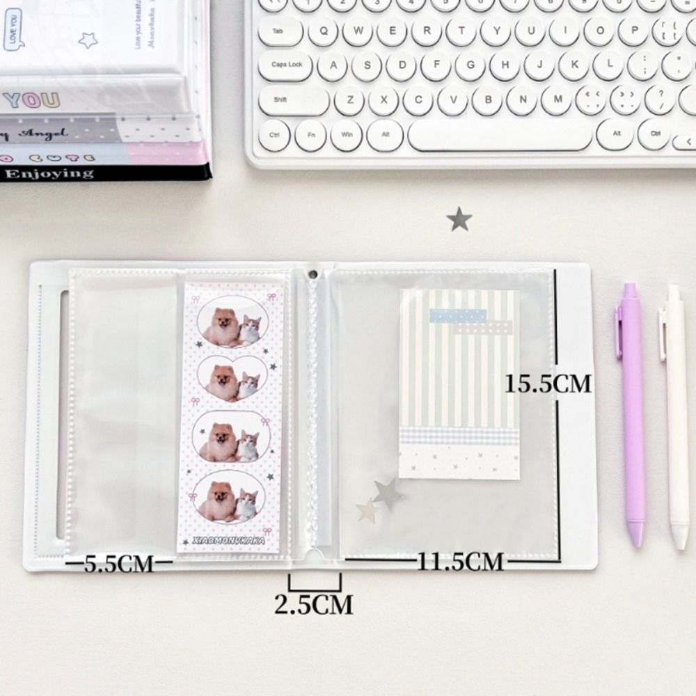 High Quality Polka Dot Photocards Holder Cartoon Series 60 Pockets Idol Card Collection Book Large Capacity Bill Storage Booklet