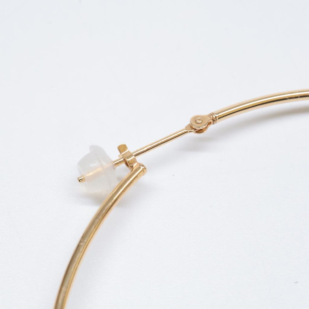 MARIHA [Beautiful Condition] K18 Wish Hoop earring Yellow GoldUsed