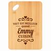 Planche À Découper - PLANETEE - Meilleur Quand Emmy Cuisine - Bambou - 30x20x1 Cm - Trou D'accroche 24 Mm