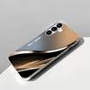 Gradient Curve Pattern Glass Phone Case Suitable for Samsung Galaxy S26 S25 S24 S23 S22 S20 FE/Ultra/Plus Anti Drop Back Cover