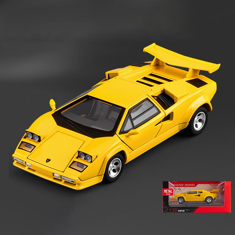 1:32 Lamborghini Countach LP500S Diecast Model Toy Cars for Children Miniature Vehicle Boys Toy Car Games Children Children Toys