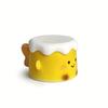 1pc Ceramic Angel Cake Coffee Mug with Lid, Cute Cake Shaped Mocha Cup, Creative Angel Wings Handle Design, Suitable for Home Decor