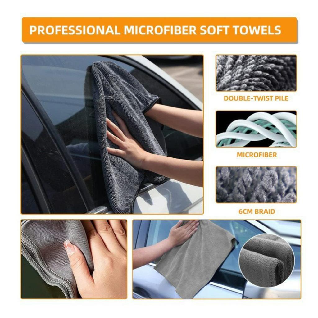 38Pcs Car Washing Tools Cleaning Kit with Foam Gun Electric Brush Window Cleaner and Detailing Brush Set
