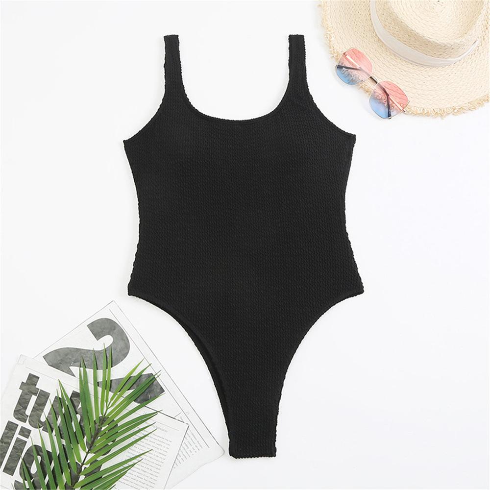 One Piece Swimsuit Swimwear Female Solid Push Up Thong Bather Bathing Suit Sexy Women Monokini Brazilian Swimming Suits