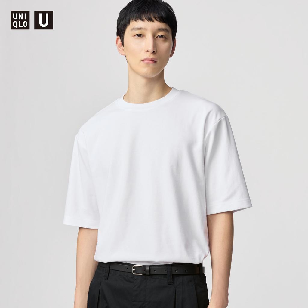 2 X Uniqlo Japan Air Rhythm Cotton Oversized Tee  5 Minute Sleeves 