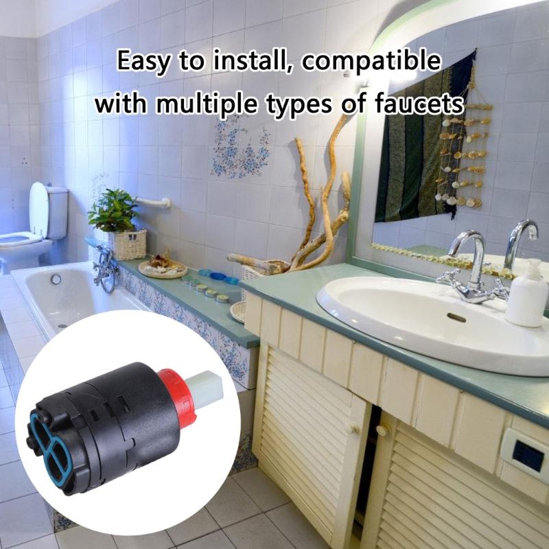 Pressure Balancing Cartridge 40mm Faucet Cartridge Replacement Automatic Pressure Balance Valves Core For Shower Valves