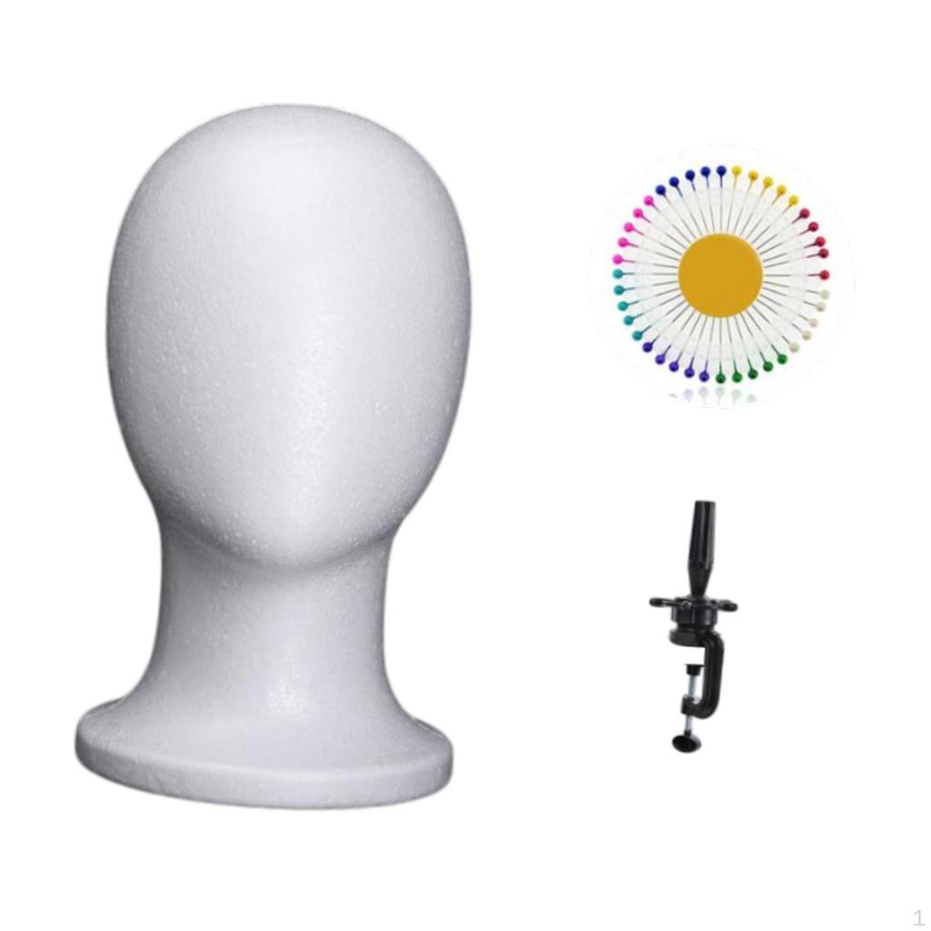 Foam Mannequin Head Manikin Multipurpose Wig Holder Display Stand for