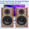 6.5 Inch Subwoofer Speaker Passive Bookshelf HiFi Speaker Two-Way Surround Sound Desktop Speaker Sound Box Power Speaker 200W