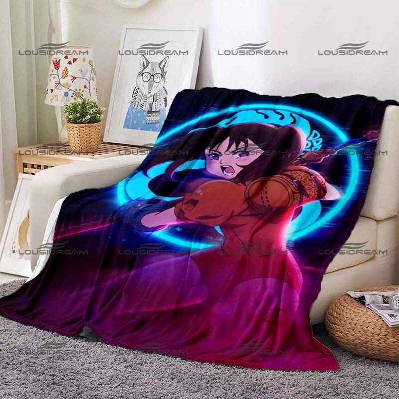 Pătură subțire regina EVA de modă, model de artă pentru frumusețe, pătură de imprimare 3D flanel, pătură portabilă pentru călătorii acasă, la birou