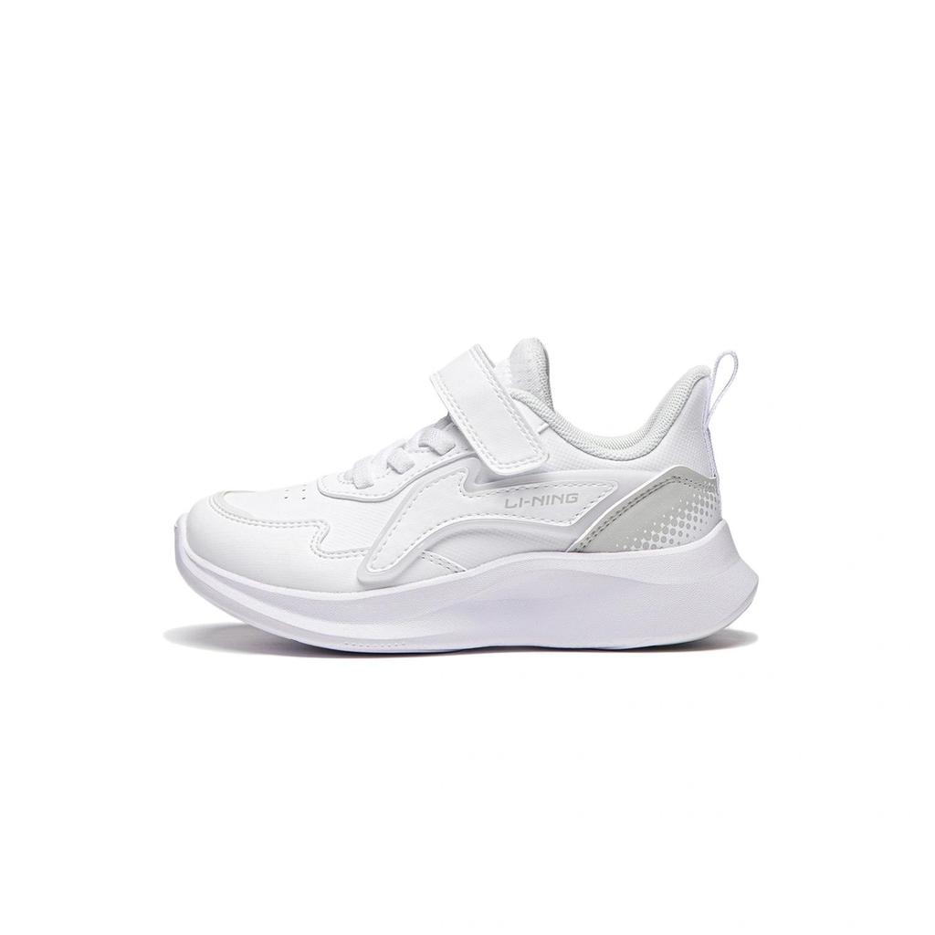 Li Ning Kids Comfortable Lightweight Durable Low Top Outdoor Shoes Kids Shoes Standard-White YKNU076-13