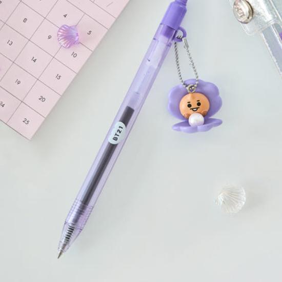 

Гелевая ручка BT21 Baby с жемчужной фигуркой SHOOKY
