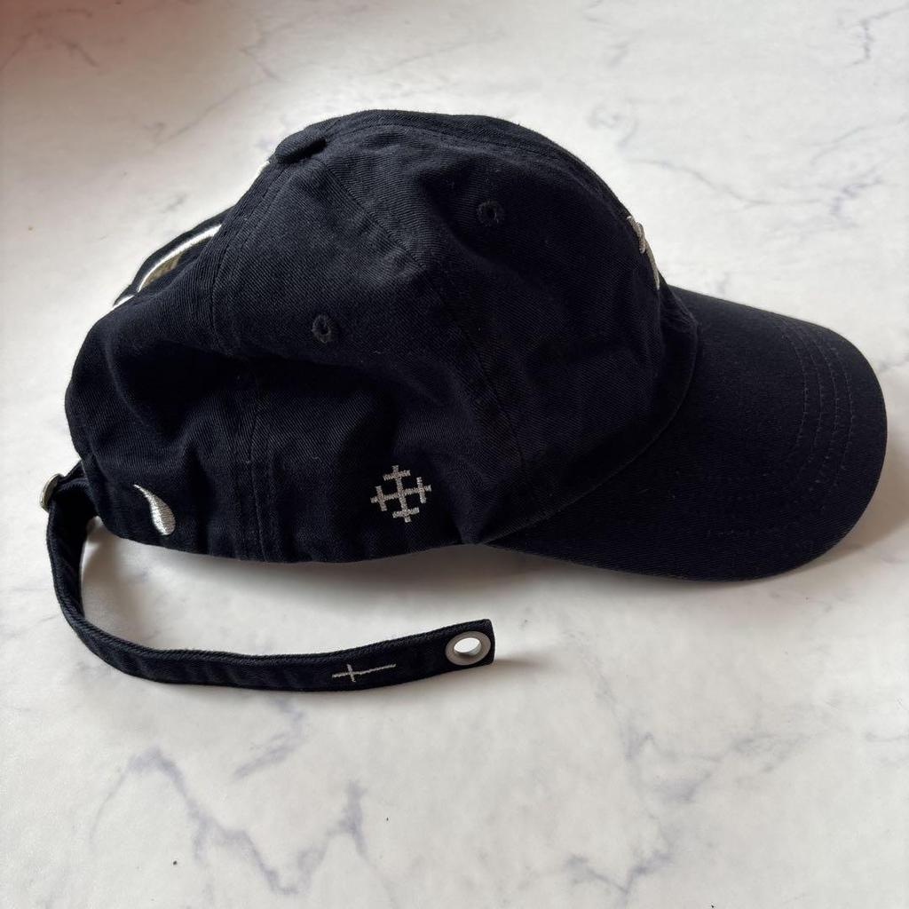 [USED] Rare STIGMA Cap with Cross Embroidery, Korean Black, Worn by BTS