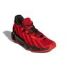 New Adidas D Lillard 7 Breathable Low Top Basketball Shoes Red Black And Gold Teenagers H01364