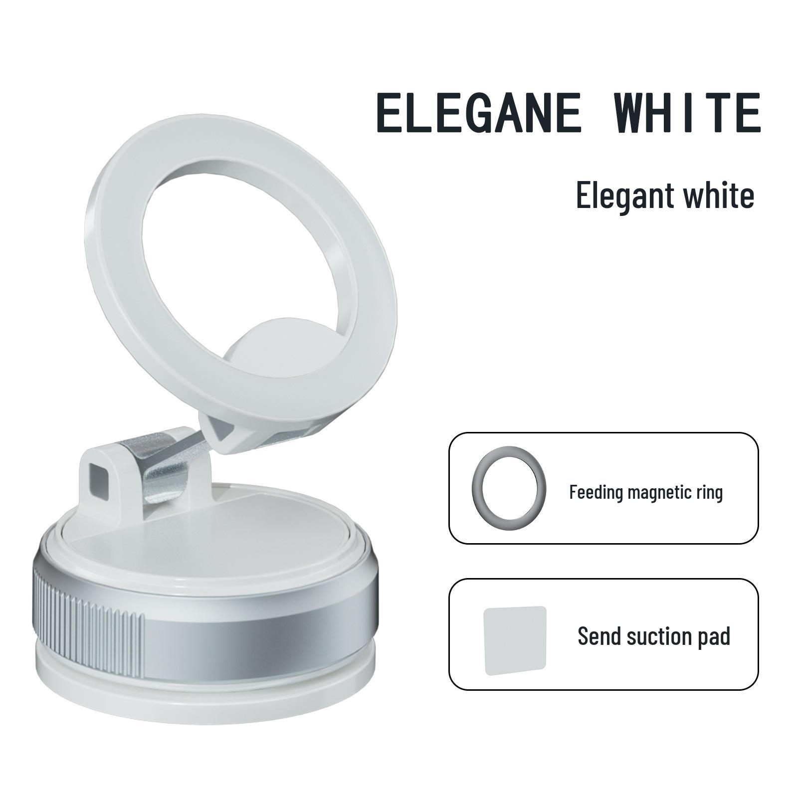 Foldable Telescopic Magnetic Phone Holder with Double-Sided Vacuum Suction for Kitchen Use