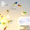 Christmas Beaded LED Bullet String Lights - Electroplated Bulbs, Tree Decoration Neon Lights