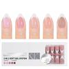 150 Pieces French Press On Nail Pre Applied Base Coat and Primer No Filing Needed for DIY Nail Art Salon Quality Nail