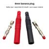 ABS Banana Plug Portable Professional Straight Male 4MM Wire Solder Audio Equipment Sound Box Connector Adapter Part
