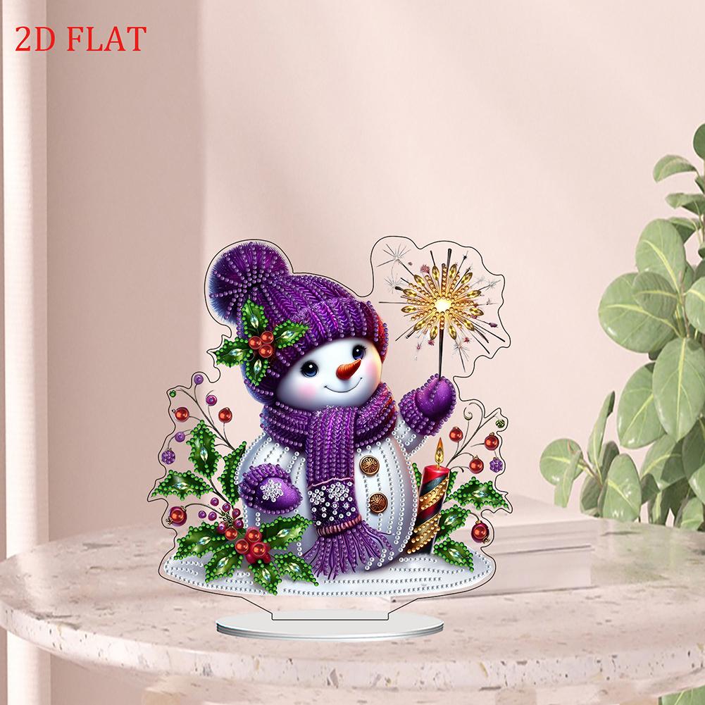 2D Flat Print DIY 5D DIY Diamond Art Tabletop Decorations Double-Sided Printed Single-Side Drill for Home Office Desktop Decor