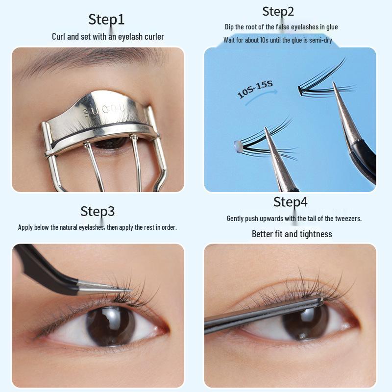BQI Quick-Dry Gentle Eyelash Extension Glue: Non-Irritating, Long-Lasting Fixing Solution.