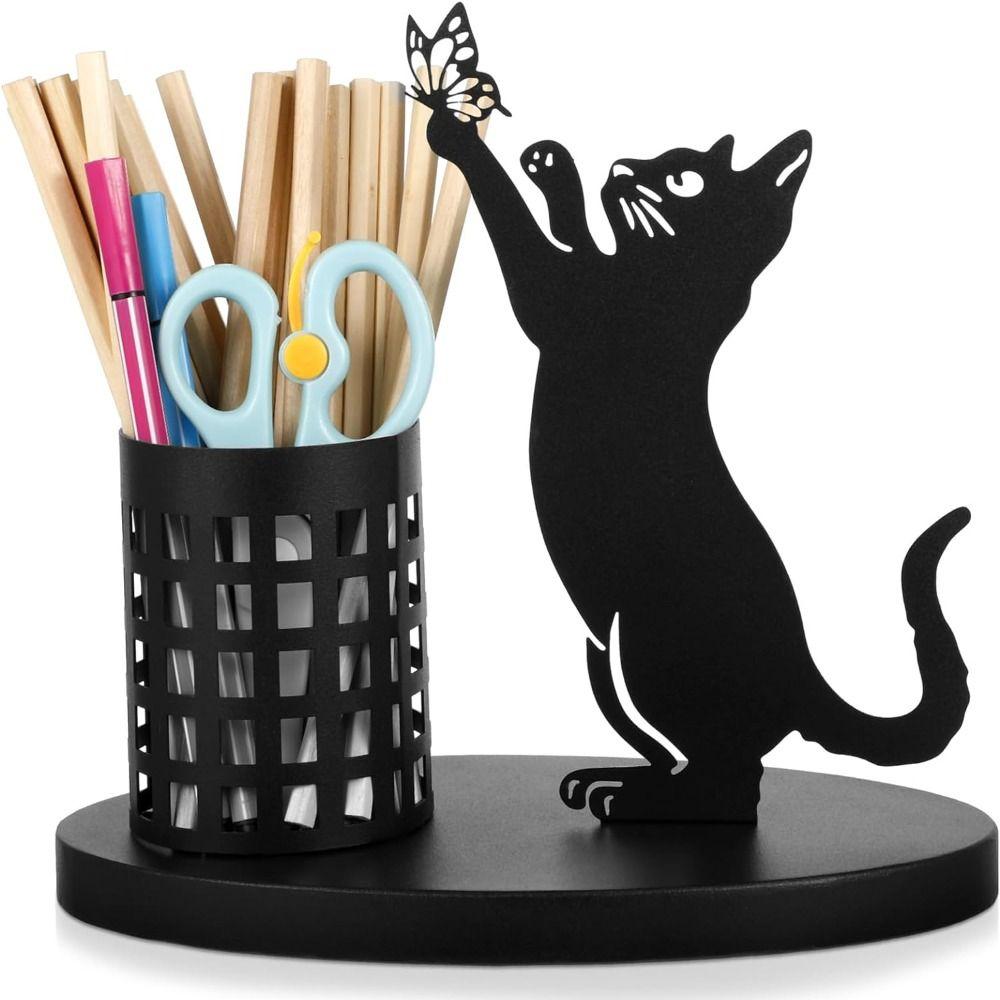 

Cat Pen Container Multifunction Pencil Holder Creativity Cosmetics Storage Box