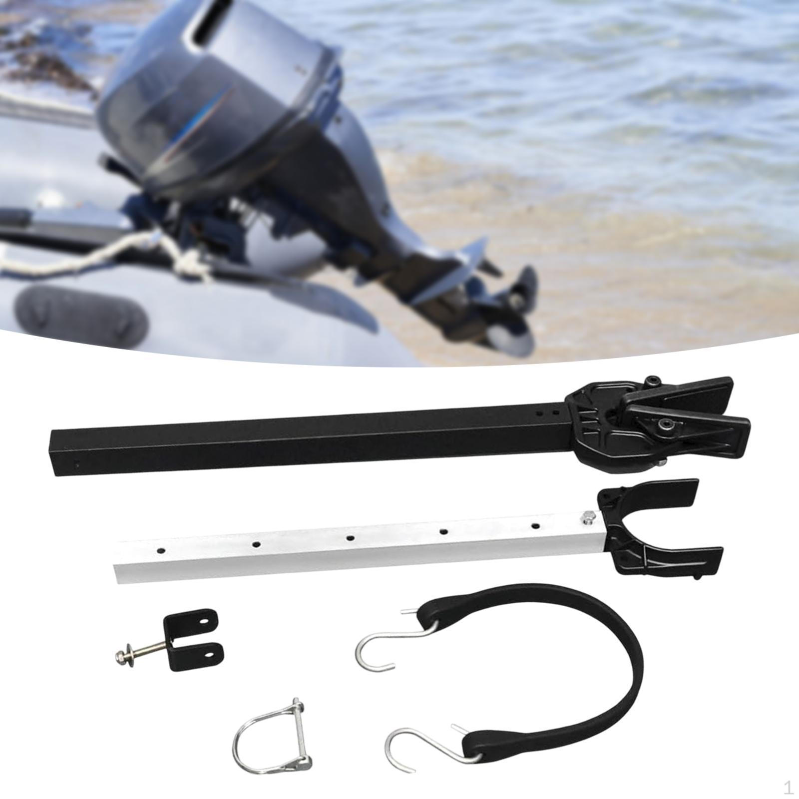 

Регулируемое крепление для лодочного двигателя, защита транца, резиновый подвесной двигатель, кронштейны для роликов и прицепа чёрный