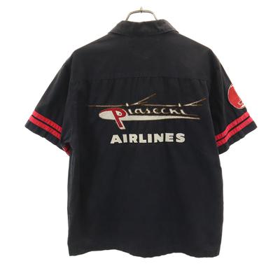 Setlowear Union by H.s.t Set Press Back Embroidery Short Sleeve Cotton Shirt Men's Used