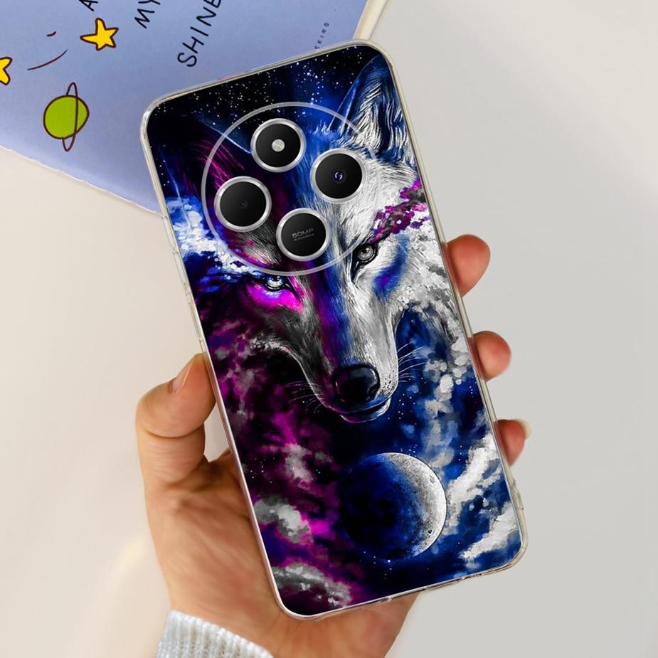 For Xiaomi Redmi 14C Case Cute Cat Butterfly Painted Cover Clear Silicone Soft TPU Phone Case For Xiaomi Redmi 14C Redmi14C Bags