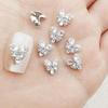 Luxury Zirconia Butterfly & Snowflake Nail Art Rhinestones - Super Shiny Alloy Ornaments
