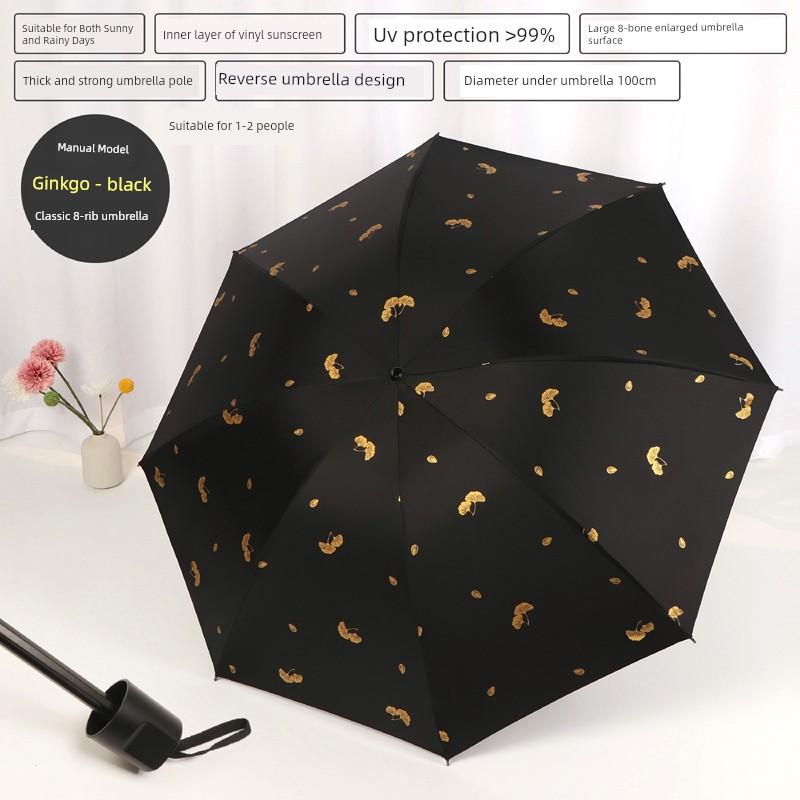 Dual-Purpose Umbrella for Girls, Foldable, Stylish, Compact, Portable, Automatic Sunshade, Sun Protection, Uv Protection, Sun Umbrella