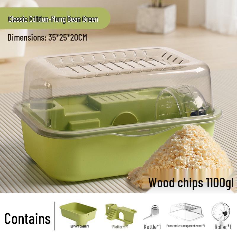 Transparent Luxury Hamster Villa for Golden Bears