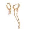 5Pcs Modern Geometric Ear Jewelry Glittering Synthetic Stones Comfort Fit Skin-Friendly Designs for Women